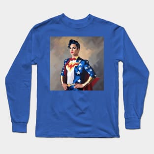 Drag King Wonder Woman Long Sleeve T-Shirt